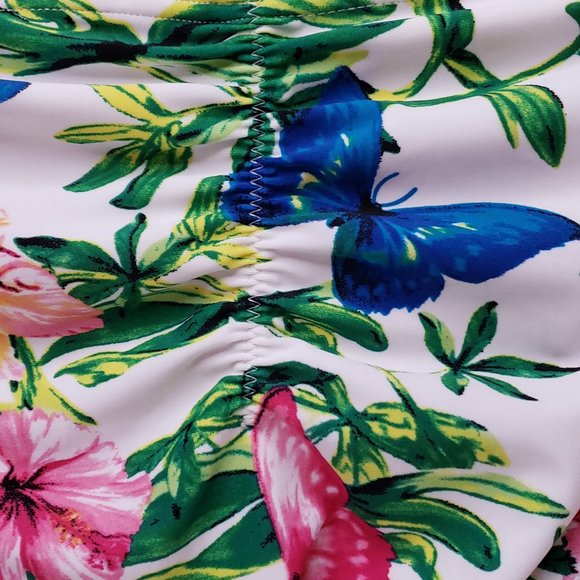 new Swimsuit Tankini Top Bikini Bottom Shoulder Scrunch Butt SMALL 4 6 Barbie - Picture 6 of 12